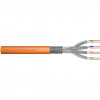 DIGITUS Cat7 S/FTP installatiekabel, B2ca, AWG 23/1, LSZH, 100 m, oranje