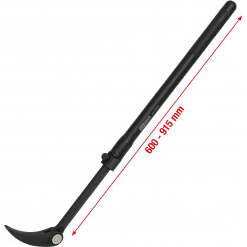 KS TOOLS telescoop-breekijzer met gewrichtsrollenkop, 600-915 mm (911.8187)