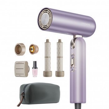 Dreame Pocket Ultra opvouwbare haardroger, paars