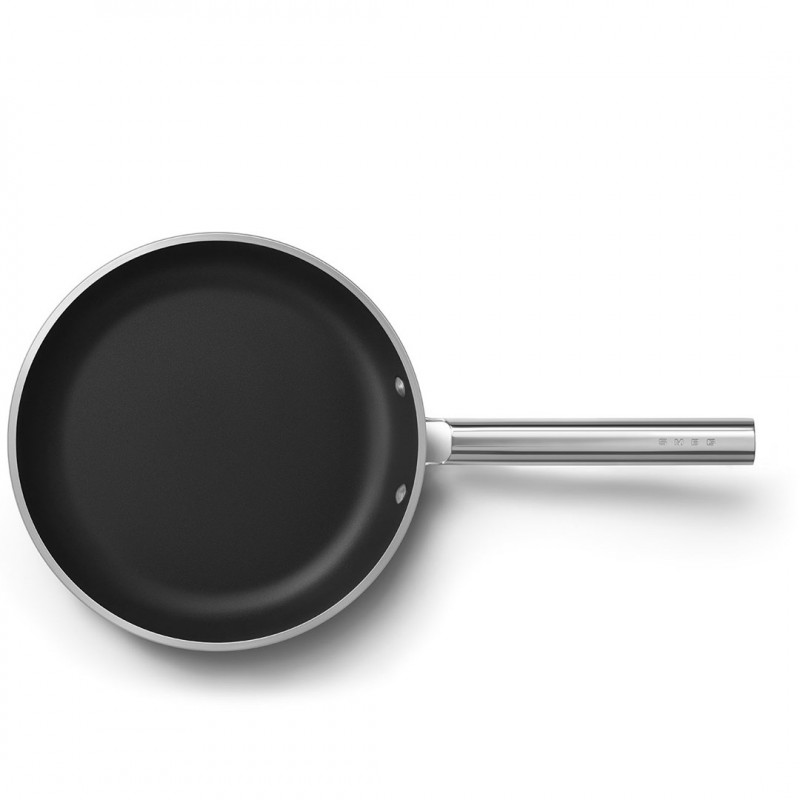 Smeg FPF2802EGM koekenpan, 28 cm, keramisch, RVS handgreep, smaragdgroen