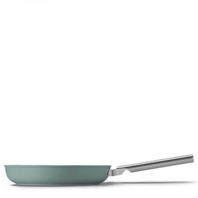 Smeg FPF2802EGM koekenpan, 28 cm, keramisch, RVS handgreep, smaragdgroen