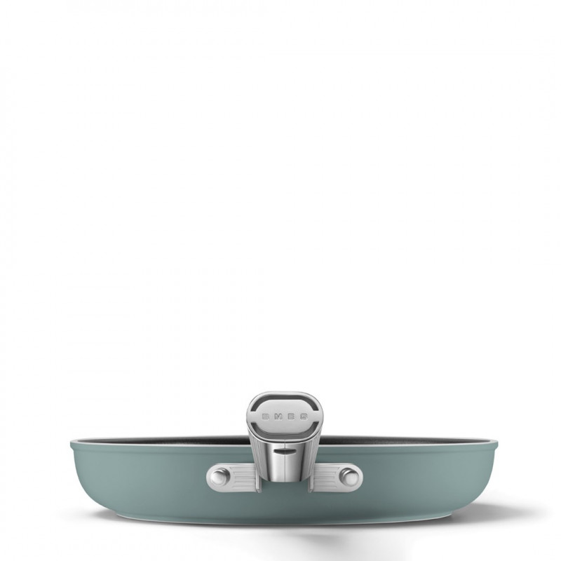 Smeg FPF2802EGM koekenpan, 28 cm, keramisch, RVS handgreep, smaragdgroen
