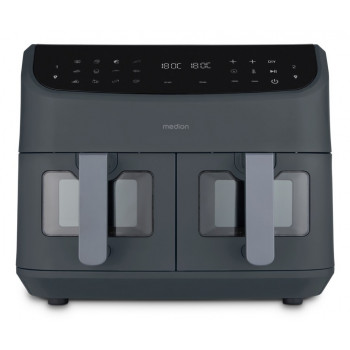 Medion MD11760 dual heteluchtfriteuse, grijs