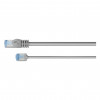 Goobay slim Cat6a U/FTP patchkabel RJ45, 1 m, grijs
