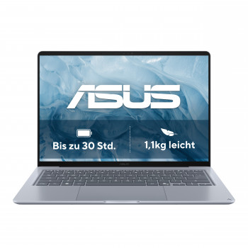 ASUS Zenbook 14 UX3480QA-SF003W 14 inch notebook - Qualcomm Snapdragon X X1-26-100, 16GB RAM, 512GB SSD, Windows 11 Home