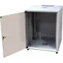 IT-Budget 19 inch netwerkkast SJB, 12U, BxT 600x600 mm, glazen deur, achterwand, lichtgrijs (W-3987-01-02-011-BBL)