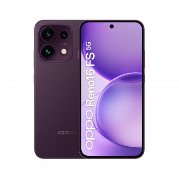 OPPO Reno16 FS 5G Dual SIM 8GB RAM 512GB smartphone, paars-zwart (CPH2859)