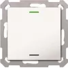 MDT TAL-5501002.02S KNX-taster Light55 1-voudig RGBW reinwit glanzend Neutral Secure