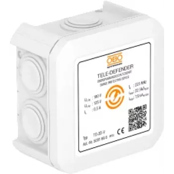 OBO Bettermann TD-2D-V overspanningsbeveiliging voor modem/netwerk, wit (5081698)