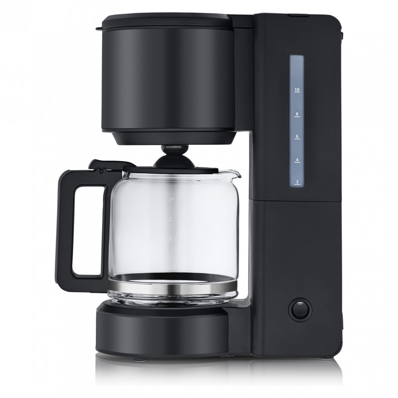 WMF Stelio koffiezetapparaat met glazen kan, diepzwart (412150071)