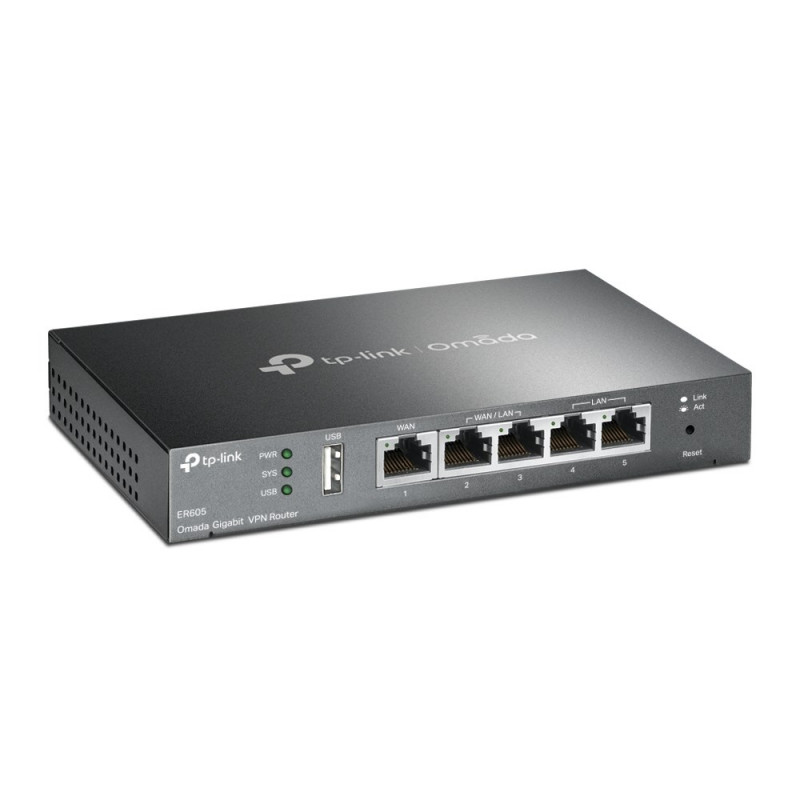 TP-Link ER605 (TL-R605) Gigabit-VPN-router, zwart