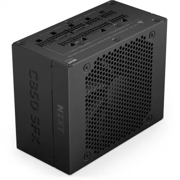 NZXT C850 SFX 850 W voeding, zwart, 1x 12-Pin High Power GPU, 3x PCIe, kabelmanagement (PS-8G1BB-EU)