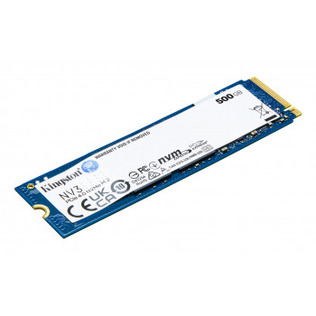 Kingston NV3 500GB M.2 2280 PCIe 4.0 x4 NVMe interne SSD (SNV3S/500GBK)
