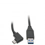 Eaton USB-C-naar-USB-A-kabel, haakse USB-C, USB 3.2 Gen 1, 0,91 m, zwart
