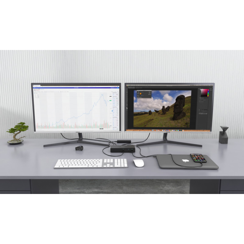 i-tec Thunderbolt 3/USB-C Dual DisplayPort 4K dockingstation met 85W PD