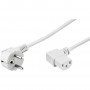 DSIT haakse stroomkabel Schuko naar IEC C13, 2 m, wit