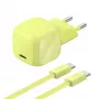 Belkin BOOST Charge USB-C/USB-C 30W PD oplader met PPS, Citrus + 2 m USB-C kabel (WCA008KQ2MGR-B6)