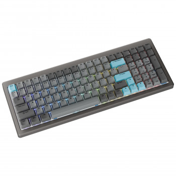Ducky Cushion 98 gaming-toetsenbord, 96%, US-layout (ANSI), Shush Green Switches - Nickel (DKCUS2598-DDUSPHCC3H1)