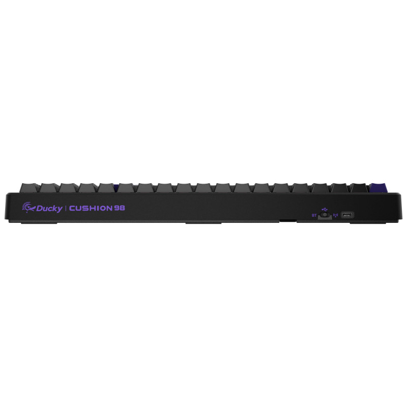 Ducky Cushion 98 gaming-toetsenbord, 96%, US-layout (ANSI), Shush Green Switches – matzwart