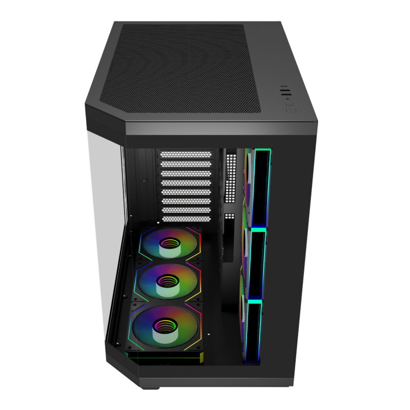 FSP U580 ARGB ATX ultra tower gaming-behuizing – zwart