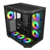 FSP U580 ARGB ATX ultra tower gaming-behuizing – zwart