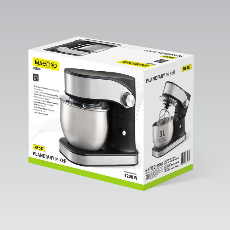 MEO MR-557 MAESTRO planeetmenger, 3-liter kom, 1200 W