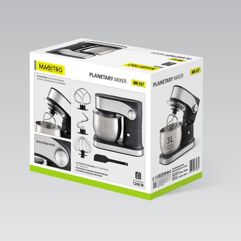 MEO MR-557 MAESTRO planeetmenger, 3-liter kom, 1200 W