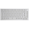 Glorious GMMK Pro White Ice 75% TKL toetsenbord - Barebone, ISO-layout, zilver