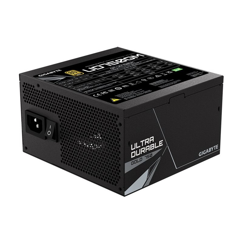 GIGABYTE UD750GM 750W ATX voeding, 80+ Gold, volledig modulair