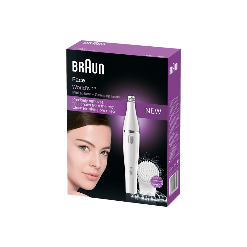 Braun Face SE810 gezichtsepilator met reinigingsborstelkop