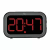 TFA Dostmann Bingo hybride digitale wekker, LCD/LED-display, zwart/antraciet, 60.2048.01