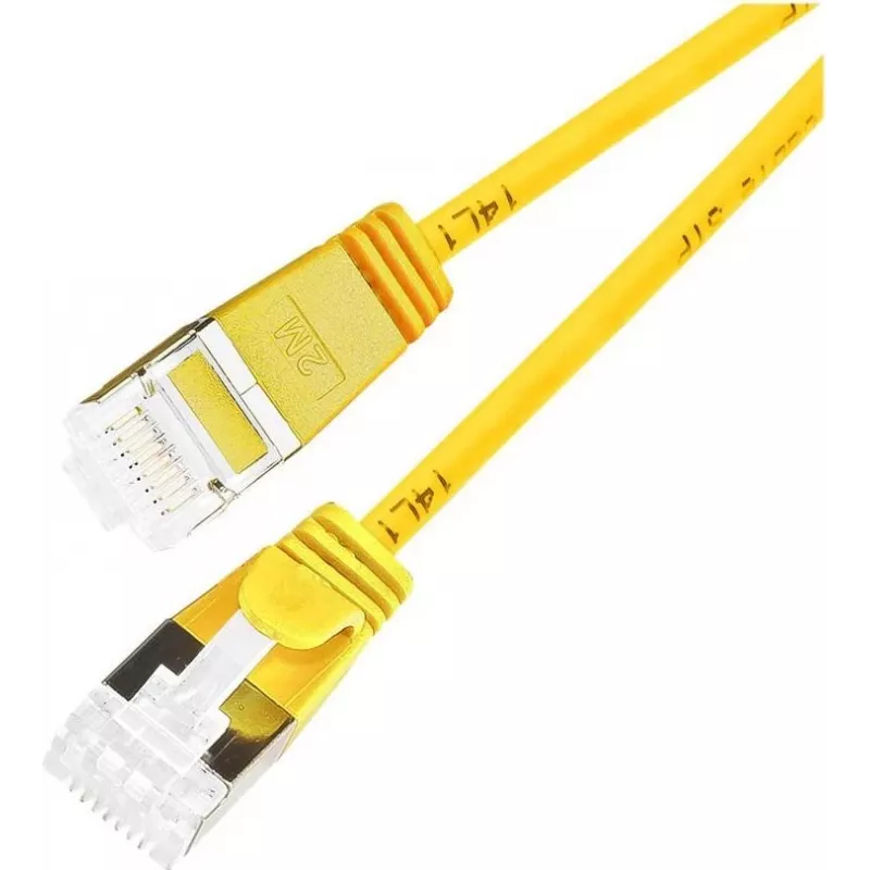 Wirewin Slim Cat6a U/FTP patchkabel RJ45, 5 m, geel
