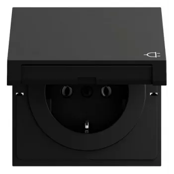 Gira 445474 SCHUKO-stopcontact KD, System 70, zwart