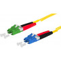 METZ OpDAT glasvezel-patchkabel LC duplex naar LC duplex APC, OS2, 1 m