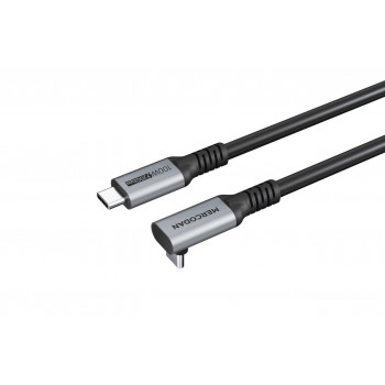 Mercodan haakse USB-kabel USB-C naar USB-C, 3 m