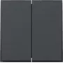Gira TX44 wip 2-voudig recht, antraciet, 349567