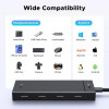 Ugreen USB-C hub naar 4x USB-C 3.2 / 1x USB-C 100W PD CM806 zwart