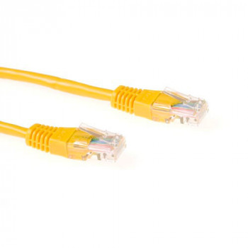 ACT Cat5e U/UTP patchkabel RJ45, 7 m, geel