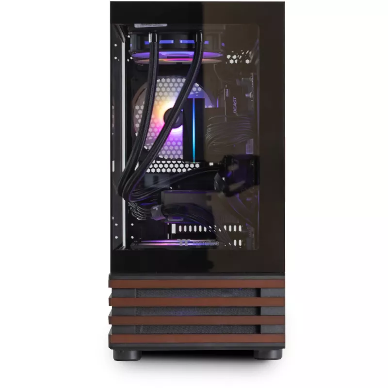Thermaltake LCGS View 170WS desktop-pc, zwart/hout, Windows 11 Home