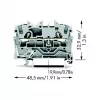 WAGO 2002-1201 klemmenblok, 5,2 mm, 48,5 mm, 32,9 mm, 800 V