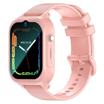 iWear Z01 Pro 4G LTE sim / GPS LBS WiFi track IPX7 kinderhorloge & telefoongesprek HD camera roze