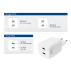 ACT USB-C oplader 100W 2-poorts met Power Delivery 3.2, PPS, AVS, QuickCharge en GaNFast
