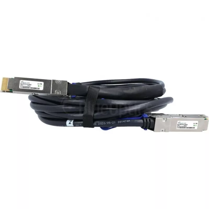BlueLAN Juniper QDD-2X200G-1M compatibele 400G QSFP-DD breakout-DAC-kabel 1m AWG26