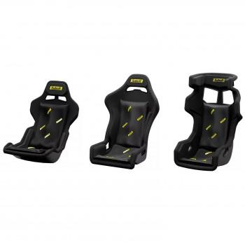 Sabelt Sim Foam Pro Kit rugleuning, vormvast rugkussen, ergonomisch, 40x65 cm, zwart