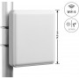 Delock WiFi 6-antenne N bus 9 - 12 dBi richtantenne wand- en mastmontage buiten wit