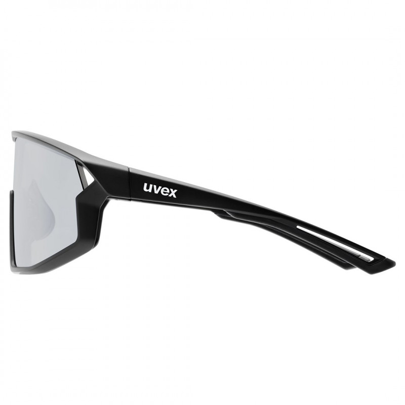 Uvex Skyryse fietssonnebril, zwart mat / zilver