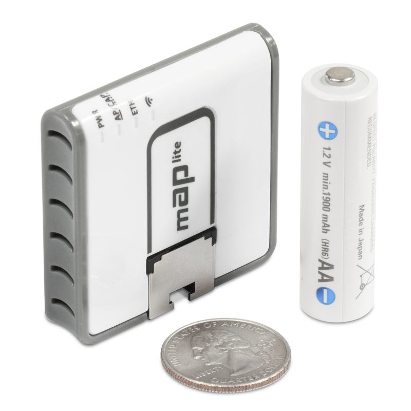 Router Mikrotik mAP lite wit met PoE-ondersteuning