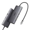 Ugreen CM639 USB-C-hub, HDMI, VGA, 2x USB-C 3.2 10 Gbps, 2x USB, SD/TF, RJ45, aux 3,5 mm, PD, 4K 60 Hz