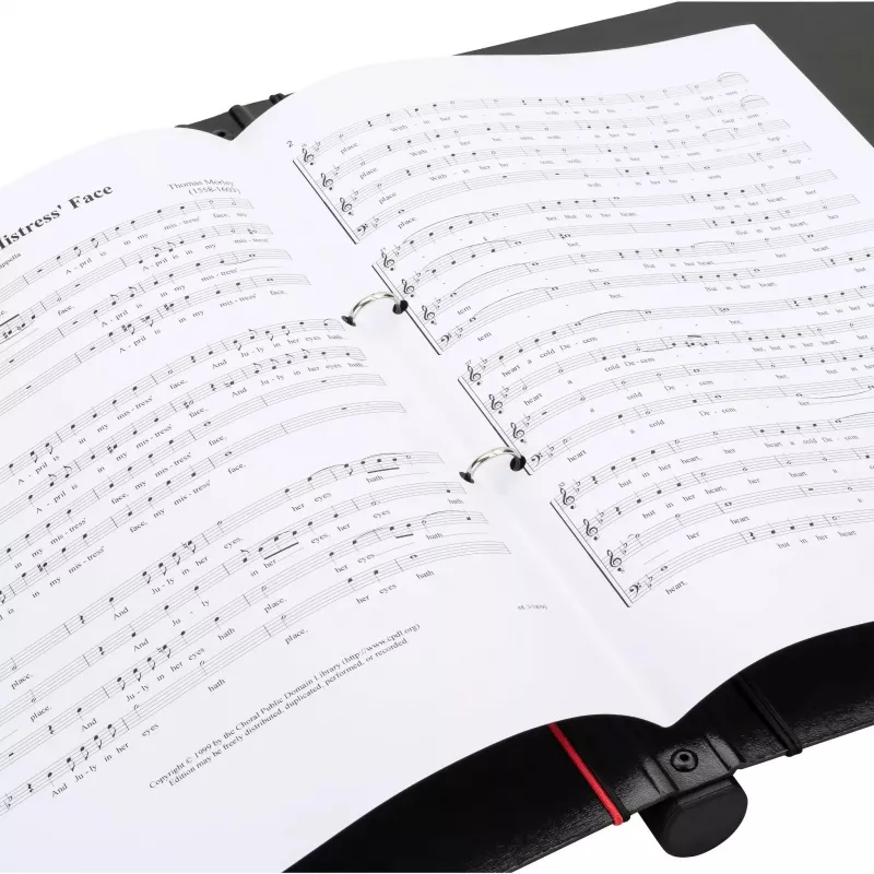 FALKEN muziekmapper Gloria zwart, 1 stuks