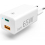 Hama oplader GaN, USB-C Power Delivery (PD) + USB-A QC3.0, 65W, wit